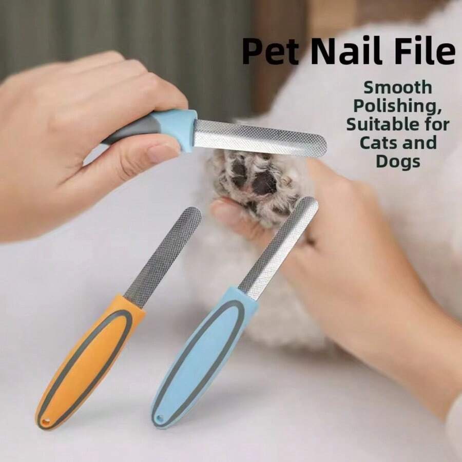 宠物指甲钳和锉刀，猫指甲锉，宠物用品，大/中/小型犬宠物指甲磨甲器 - 彩色 - 查看 1