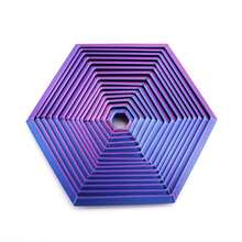 3D Printed Hexagon Stress Relief Toy - Anti-Anxiety Decompression Magical Optical Illusion Design, Durable PLA Plastic Material, Vibrant Colors, Suitable For Office Workers & Adults, Desktop Decor & Mindful Gift, High-Quality Elastic Geometric Shape 3D Printing - Multicolor - View 12