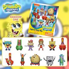 Nickelodeon 1pc SpongeBob SquarePants Official 3D Cartoon Blind Box Keychain, Includes SpongeBob, Patrick, Squidward, Mr. Krabs And Other Bikini Bottom Friends, Random 1 Cute PVC Collectible Pendant, Great For Anniversary, Christmas, Halloween Gifts - Multicolor - View 3