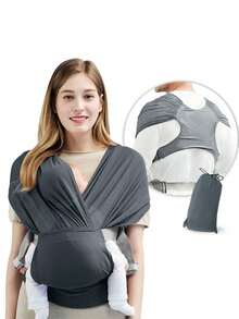 LELE LON Adjustable Soft Breathable Baby Carrier, Newborn Wrap-Style Carrier, Hip Seat Mesh Fabric Baby Carrier