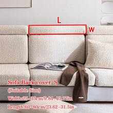 1件装毛绒提花防滑沙发座垫套，柔软亲肤，防宠物抓挠，弹性沙发套，适用于L型组合沙发和1/2/3/4人座沙发，春秋季（单独出售） - 米色 - 查看 14