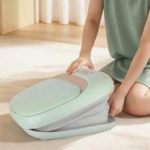 (EU Plug) 1pc Foldable Electric Foot Spa Bath Massager, Automatic Temperature Control, Foot Massage Basin With Rollers, Ideal For Gift Or Personal Use - Green - View 9