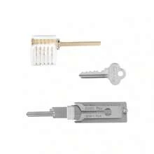 Ss001pro Lock Pick Set Is An Excellent Lock Picking Tool, With A Transparent Lock Practice Function. - Silver - View 5