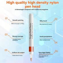 12-120 colores Bolígrafos de marcador líquido de acrílico de moda, diseño de punta de pincel suave personalizado, tinta de colores, adecuado para caligrafía, pintura y colorear, pincel de acuarela - Útiles escolares esenciales para la temporada de regreso a clases - Conjuntos - Ver 5