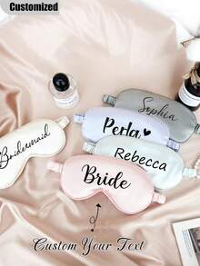 定制缎面睡眠眼罩 - 伴娘礼物、婚礼派对礼物、定制眼罩、缎面睡眠眼罩、伴娘派对回礼、个性化婚礼礼物、新娘派对睡眠眼罩、单身派对回礼、女士礼物、个性化姓名眼罩、旅行睡眠眼罩、定制姓名眼罩、新娘派对回礼、女士睡眠眼罩、新娘派对旅行睡眠眼罩、女士发饰、春季系列 - 彩色 - 查看 2