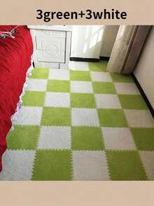 1 套，儿童房地垫装饰，柔软毛绒房间地毯，卧室泡沫连接垫全覆盖，客厅隔音大面积家用地垫，婴儿幼儿节日地板装饰礼物