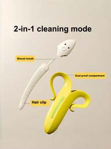1pc Banana Hair Clog Remover, Cartoon Drain Cleaner For Bathroom And Kitchen, Multi-Functional Garbage Clip - Multicolor - View 7