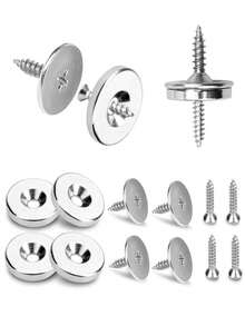 9/6/3件套橱柜门磁力锁、抽屉拉手、厨房家具把手、金属磁力锁、磁性抽屉锁、磁力锁、金属磁性隐藏式闭合装置 - 适用于各种材料、厨房玻璃门和家具橱柜。 - 彩色 - 查看 3