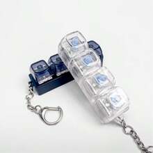 2个机械键盘键帽 | 8槽，现代风格键帽挂件，二合一男士钥匙扣，完美男士礼物，新年礼物，可作背包挂件，ABS材质 - 彩色 - 查看 8