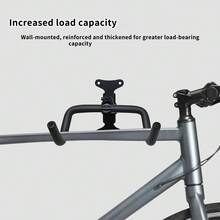 Piorlado Bike Wall Mount - Adjustable Distance For Bike Storage Wall - MTB, Road Bike, E-Bike Compatible - Space Saving Bike Rack Black - Black - View 5