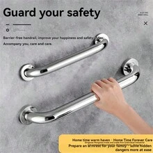 1pc/2pcs Stainless Steel Handrail Barrier-Free Bathroom Toilet Safety Bathroom Handrail For The Disabled And The Elderly Bathroom Handrail - Multicolor - View 9