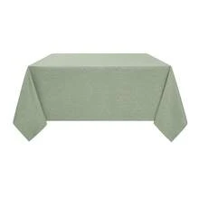 Faux Linen Square Tablecloth For Dining Room,Waterproof Texture Decorative Farmhouse Rustic Table Cloth For Indoor Outdoor Party Holiday Banquet Picnics Patio,52x52 Inch (Square),Sage Green,SageGreen52inchx52inchSquare - 鼠尾草綠 52 吋 x 52 吋正方形 - 查看 8