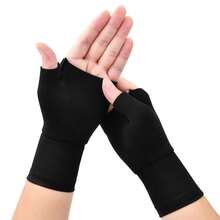 1 Paar Handgelenkbandage Daumenbandage Handgelenkstütze Sport Handgelenk Bandagen für Links Rechts Elastische Wickelband mit Kompression für Karpaltunnelsyndrom, Fitness, Männer Frauen, Schwarz (XL)-3526 - XL - Übersicht 2