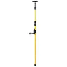 Aluminium Alloy Telescoping Laser Level Mounting Pole- 44. 1 To 110. 2in Adjustable, 5/ 8in And 1/ 4in Threads For Rotary And Line Lasers - Yellow - View 4