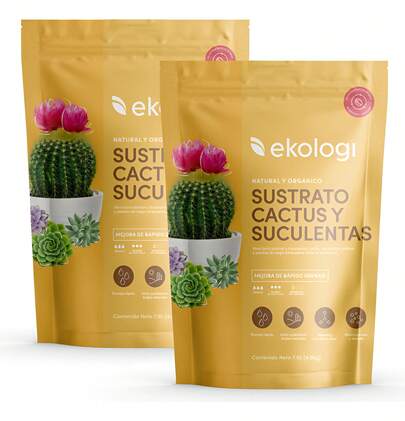 TendenciaSustrato Cactus Y Suculentas Orgánico 7.5l /pack 2 Bolsa 15lCalidad premium