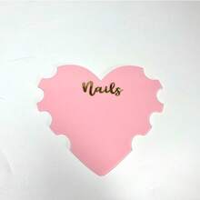 Acrylic Nail Photo Prop, Acrylic Salon Nail Salon Display Card, Heart Shaped Nail Salon Photo Props Plate Nail Salon Supplies, Beauty Salon Decoration, Gift For Nail Artists, Social Media Picture Prop