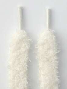 Winter New Plush Shoelaces Replacement, Cute Fluffy Flat Shoelaces, Suitable For Women Sneakers, Canvas Shoes Laces Replacement - Multicolor - View 14