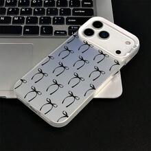 Side by side bows This stylish and comfortable large-hole IMD acrylic phone case is an ideal gift for friends and family. It is compatible with for  17/16/15/14/13/12/11/X/XR/7/8, for OPPO,for , for VIVO, for , for Xiaomi, for Honor, and for  models, including Plus, Pro, Max, and SE versions. It's the perfect gift for holidays such as Christmas, Valentine's Day, and New Year. - Blanco - Ver 6
