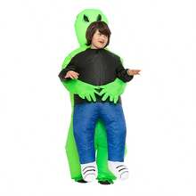 1件充气外星人拥抱人服装，角色扮演服装，成人圣诞服装，含风扇（不含电池） - 外星人鬼報人 - 查看 9