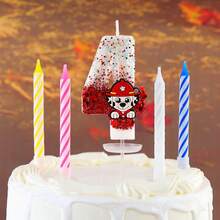 5pcs Paw Patrol Ryder Numeral Candles, Cake Decorations Party Glitter Creative Birthday Candles, Suitable For Various Holiday Decorations - Multicolor - View 12