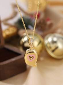 1pc Stylish And Simple Women's Necklace With 26 Letter Pendant (A-Z Capital Letters). Suitable For Everyday Wear, Unisex, And As A Gift For Friends. - Multicolor - View 26
