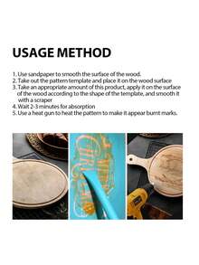 50g Wood Burning Paste, DIY Outdoor Wood Burning, Leather, Canvas, Paper Firelighter Paste - Blue - View 3