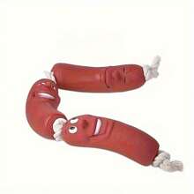 3pcs/Set Funny Sausage Shaped Chew Toys, Interactive Training And Anti-Biting Design, Ideal Pet Supplies - Multicolor - View 6