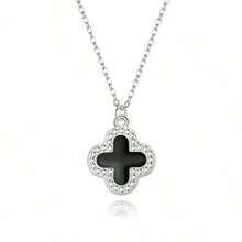 Ladies Double-Sided Four-Leaf Clover Necklace; High-End Niche Design, Exquisite And Elegant, Luxury, Best Friendarbone Chain. - 四葉草銀色 - 查看 5