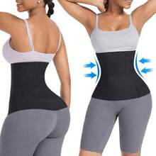 Women's Waist Trainer, Abdominal Control, Waist Shaper With Straps - 黑色 - 查看 5