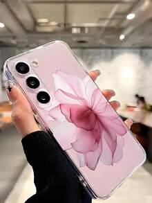 1个优雅粉色芙蓉花软壳手机壳，兼容华为荣耀、红米、三星Galaxy A04e/12/A13/A14/A34/A50/A52/A53/A54/S21/S22/S23/S24/S25/S25 Ultra、6A/7A/8A、12T/13T - 無色 - 查看 7