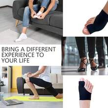 2 piezas Separador de dedos del pie ajustable y elástico, separador de dedos del pie y pulgar unisex con almohadillas de gel - Para comodidad del pie - Uso nocturno, senderismo, camping - Herramienta de cuidado de los pies para hombres y mujeres, regalo perfecto para Navidad y Año Nuevo - Negro - Ver 1