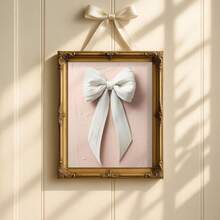 1 chiếc tranh trang trí tường hình nơ dễ thương màu hồng và trắng vẽ tay, phong cách nghệ thuật lãng mạn cổ điển, thích hợp để trang trí nhà cửa, phòng ngủ, phòng khách, phòng tắm, có thể đóng khung. - Nhiều màu - Xem 4