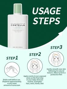 SKIN1004 1 Bottle (50ml) Madagascar Centella & Tea Tree Soothing Sunscreen Lotion, SPF50+ PA++++, Oil Control & Repairing, Suitable For Oily Skin & Summer Military Training - Centella Asiatica Tea Tree Soothing Sunscreen Lotion 50ml - View 5