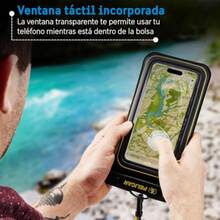 CYPNPelican Marine - Funda Impermeable para teléfono IP68 tamaño estándar Funda Flotante Impermeable para teléfono - Imprescindible para Viajes en cruceros de Playa - Black/Hi-Vis YellowFashion - 222648103 - Ver 4