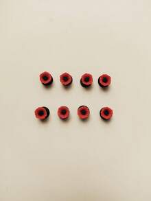 16pcs Red Flower DIY Shoe Decoration Set, Suitable For Hollow Out Clogs, Beach Sandals, Flip Flops - Red - View 5