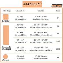 Honellaty Rectangle Tablecloth Checkered Polyester Table Cloth Spill-Proof Wrinkle Resistant Plaid Fabric Table Cover Kitchen Dinning Outdoor, 52 X 70 Inch Taupe,70inchx52inch(Rectangular),Taupe - 灰褐色 - 查看 7