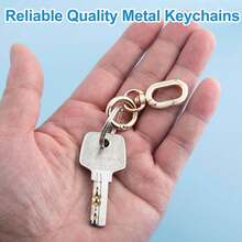 2pcs Swivel Clasps, Metal Lobster Claw Clasps With Keyring, For Keychain, DIY Crafts