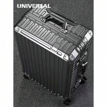 20-26 Inch Aluminum Frame Hard Shell Luggage With Silent Spinner Wheels & TSA Lock For Business Travel - Silver - View 7