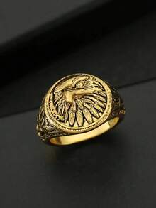 1 件男士个性化 3D 老鹰浮雕复古图案吊坠项链，适合求婚、订婚、父亲节、周年纪念礼物