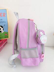 Cute Cartoon Handbag Lightweight Backpack For Kindergarten, Cartoon Backpack, Anime Kindergarten Backpack - Multicolor - View 4