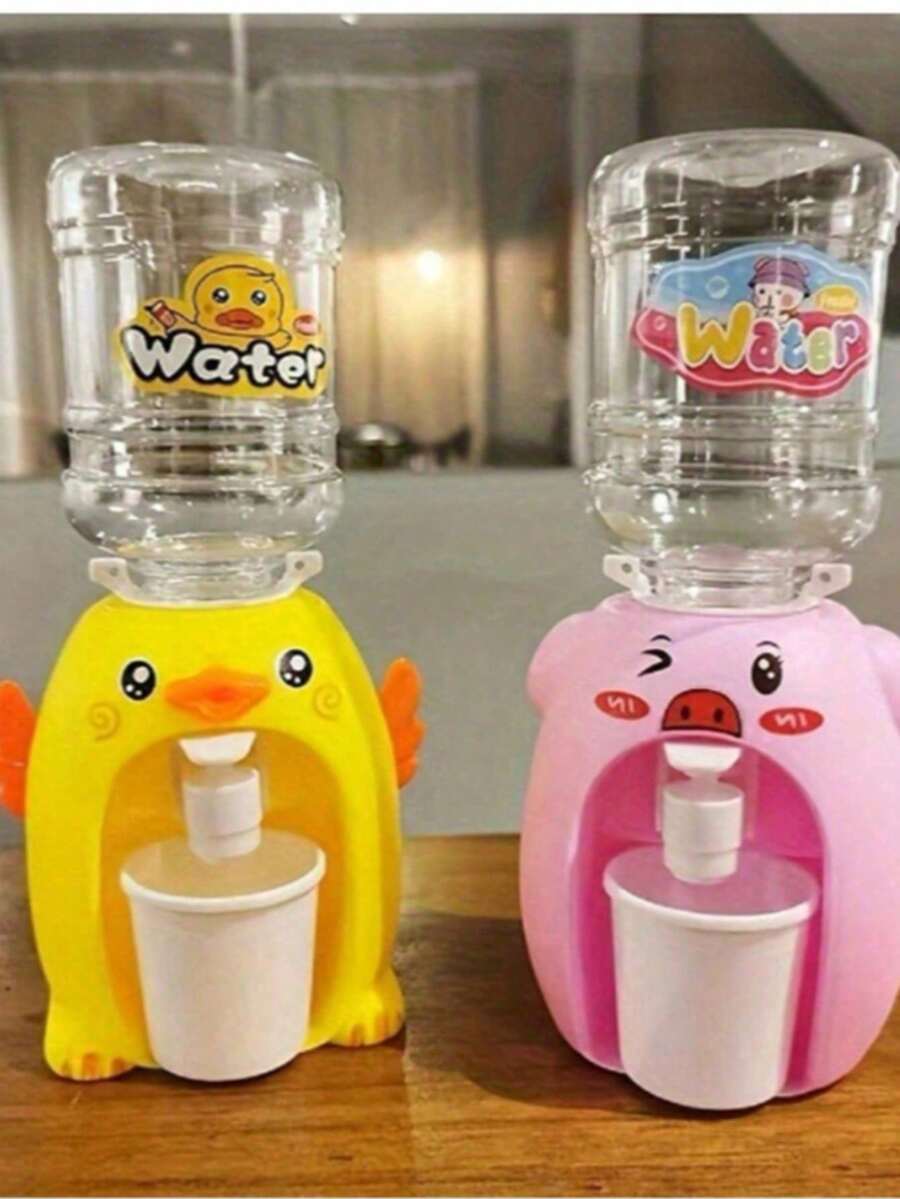 迷你卡通動物壓水玩具 可愛廚房玩偶屋玩具 - 彩色 - 查看 1