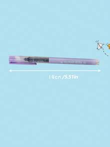 6支装清新高品质简约低调浆果色调中性笔，学生/办公液体墨水圆珠笔，0.5mm黑色墨水笔，速干走珠笔，学生考试用笔，渐变色高美感水性笔，返校季，节日礼物 - 彩色 - 查看 5