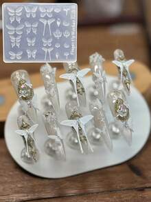 3D Silicone Mold New Ultra-Thin Carved Orchid Nail Art Decoration Mold - Clear - View 14