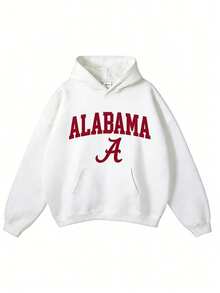 Vintage Sport Teams Collection Unisex Crewneck Black Hoodie, Graphic Team Collection Hoodie, Gift For Fans-New Arrivals For Autumn/Winter: Unisex Relaxed-Fit Cotton-Blend Long-Sleeve Hooded Sweatshirt - 白色4 - 查看 1