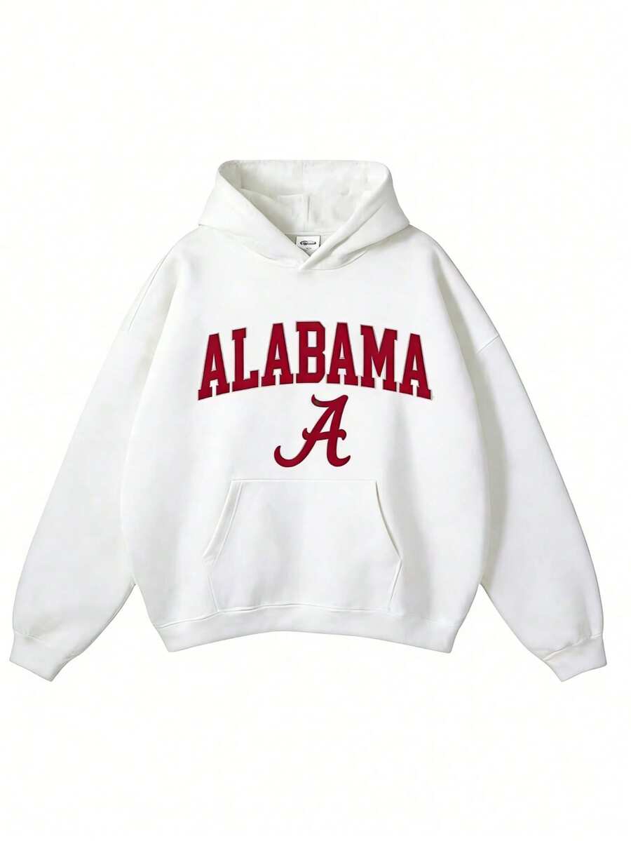 Vintage Sport Teams Collection Unisex Crewneck Black Hoodie, Graphic Team Collection Hoodie, Gift For Fans-New Arrivals For Autumn/Winter: Unisex Relaxed-Fit Cotton-Blend Long-Sleeve Hooded Sweatshirt - 白色4 - 查看 1