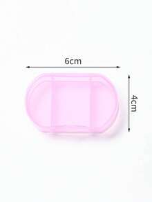 Mini 6-Compartment Pill Box, Portable 6-Grid Pill Case, Sealed Medication Box, 6-Day Pill Organizer