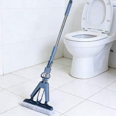 Uitschuifbare sponsmop / Absorberende badkamermop / Uitwringmop voor keukenvloer / Schoonmaakgereedschap te huur (verkrijgbaar in 2 kleuren en 2 stijlen)