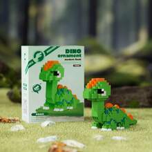 Cute Mini Dinosaur DIY Building Blocks Assembly Gift Set - Multicolor - View 12