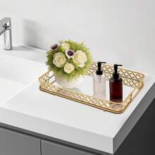 YUNRUX Cocktail & Snack Trays - Gold - View 10