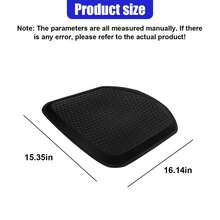 Gel Car Seat Cushion, Non-Slip & Breathable Automotive Chair Protector Pad, Comfortable Cooling Car Interior Seat Mat Accessories Universal For Sedans, SUV, Truck (Black) - Nhiều màu - Xem 2
